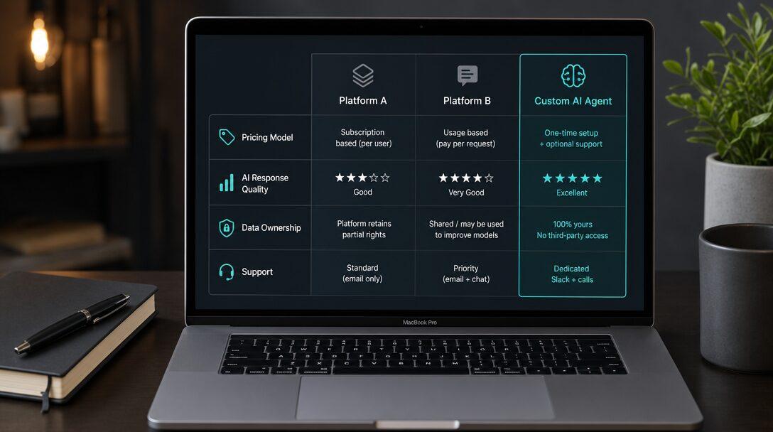 Drift vs Intercom vs a Custom AI Agent: Which Should You Pick in 2026?