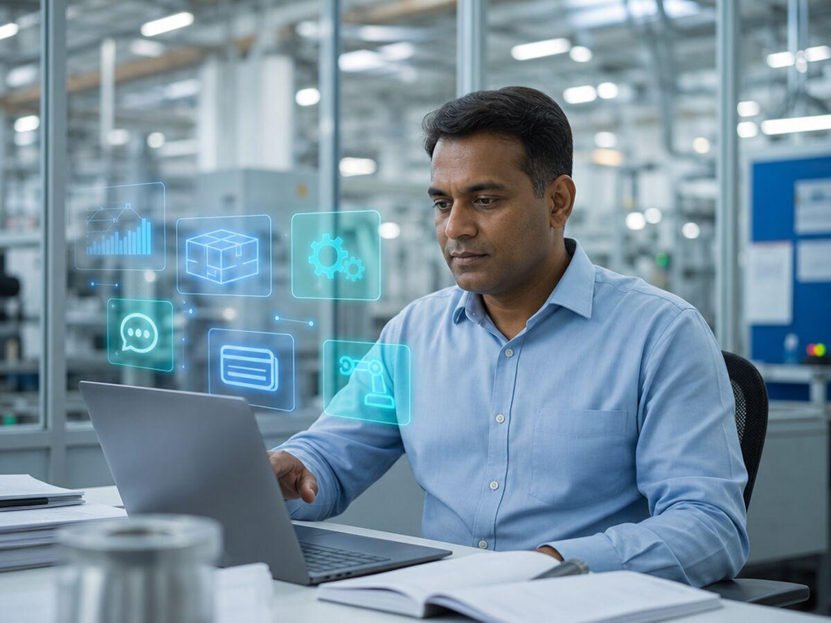 Illustration: ERPNext Integrations in India: Tally, GST, WhatsApp, Payments and the Shop Floor