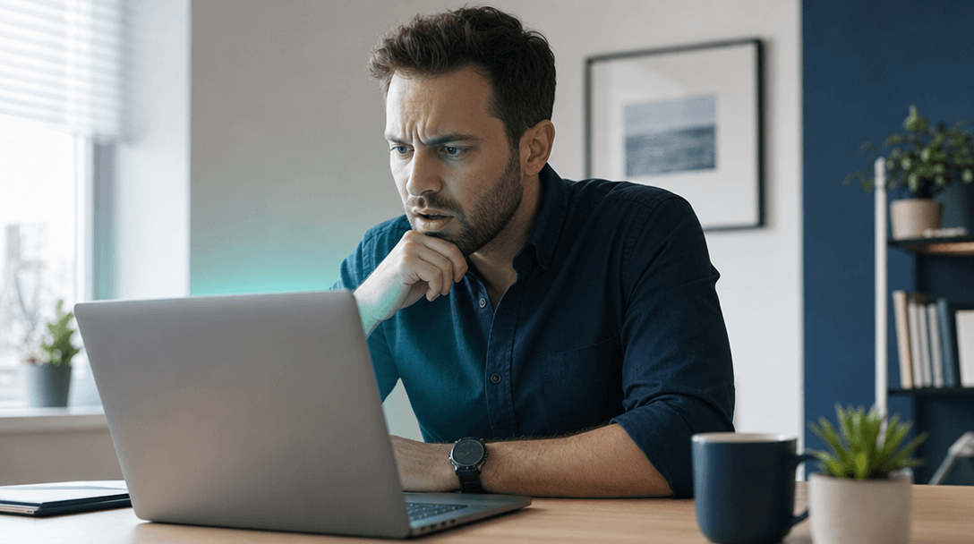 Business owner reviewing a $40K enterprise consulting quote