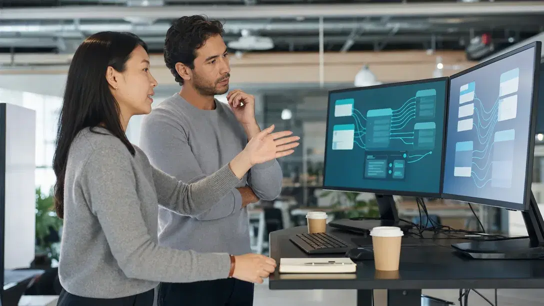 Data pipeline connecting business systems as part of a custom software development project