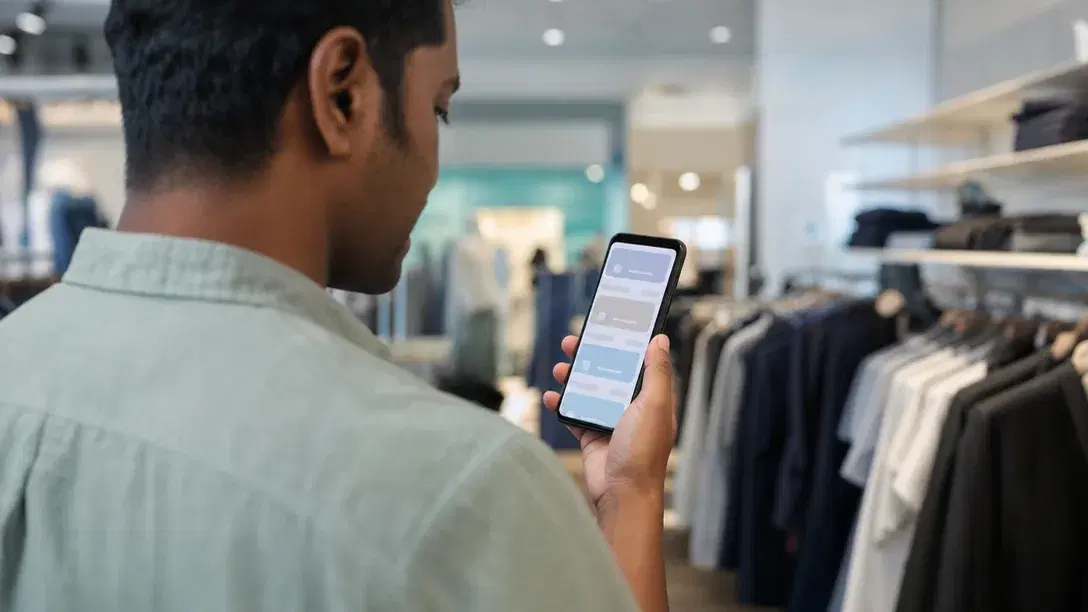 Customer mobile app built through mobile app development